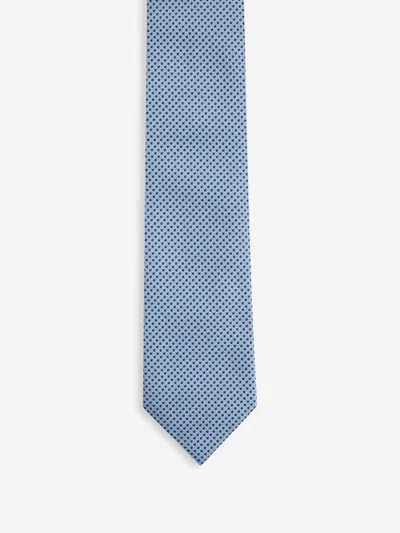 Zegna Silk Tie In Blue