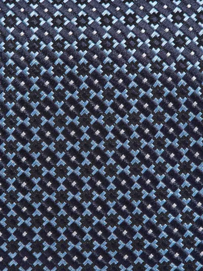Zegna Silk Tie In Blue