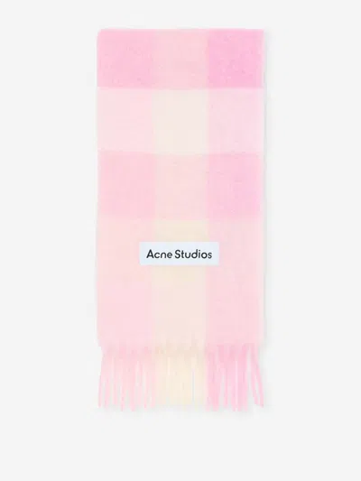 Acne Studios Wool Scarf In Pink