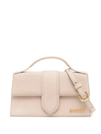 Jacquemus Le Grand Bambino Leather Crossbody Bag In Neutral