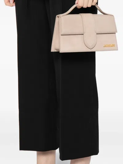 Jacquemus Le Grand Bambino Leather Crossbody Bag In Neutral