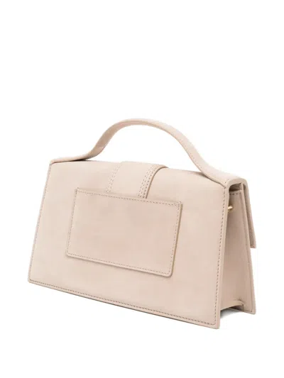 Jacquemus Le Grand Bambino Leather Crossbody Bag In Neutral