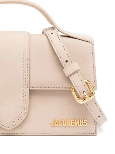 Jacquemus Le Grand Bambino Leather Crossbody Bag In Neutral