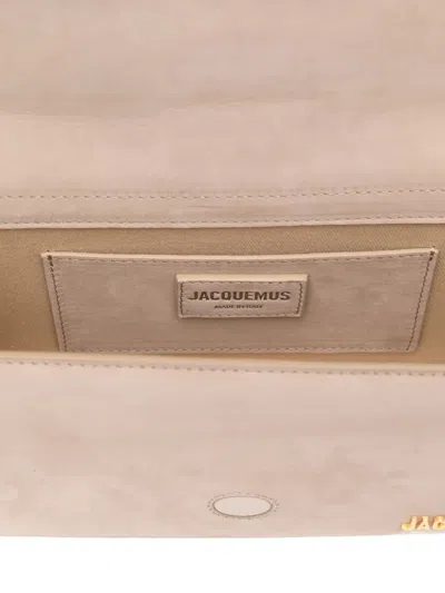 Jacquemus Le Grand Bambino Leather Crossbody Bag In Neutral