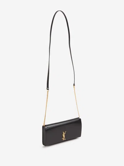 Saint Laurent Cassandre Phone Case In Black