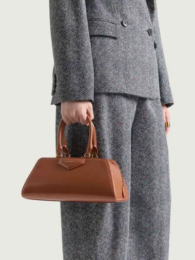Givenchy Antigona Mini Bag East West In Brown