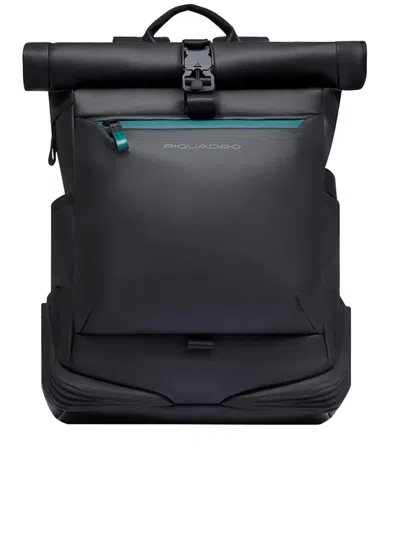 Piquadro Adjustable Straps Backpack Pockets In Black