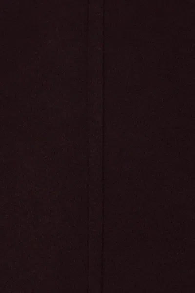 Chloé Women Violet Double-breasted Jacket With Wide Notched Revers And Dropped Shoulders In Wool Ble In Brown