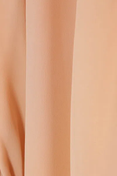 Chloé Sand Brown Oversized Ruffle Top In Pink