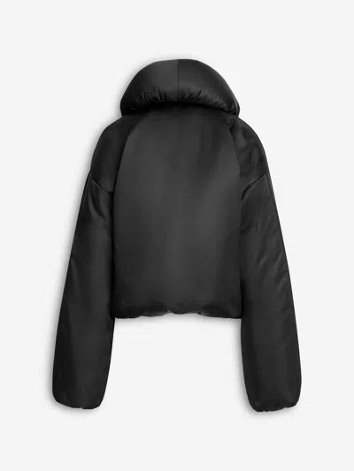 Alaïa Insulated Long Sleeve High Collar Jacket In Black