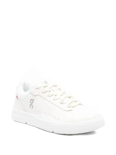 On Running The Roger Advantage Lace-up Sneakers In White