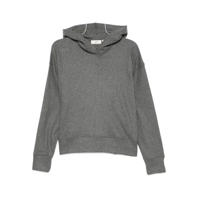 Bite Studios Knitted Hoodie In Gray