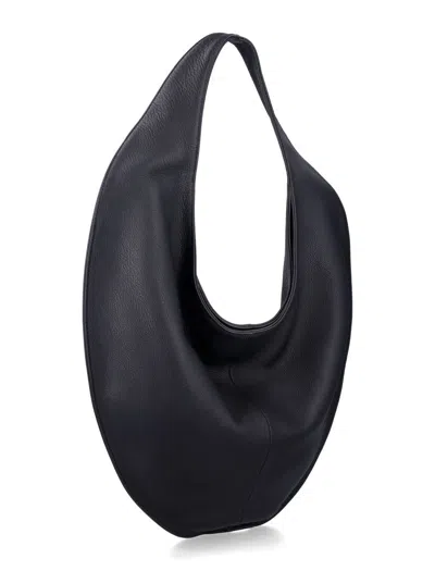 Maeden Market Tote Leather In Black