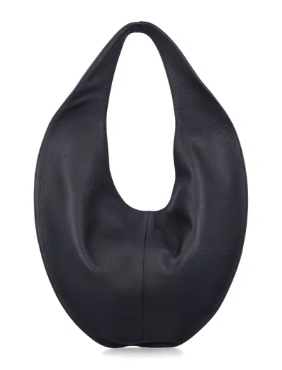 Maeden Market Tote Leather In Black