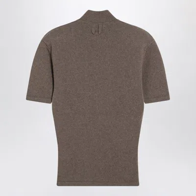 Jacquemus Brown Wool And Cashmere Top In Brown