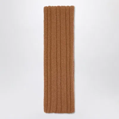The Row Amios Scarf In Brown In Brown