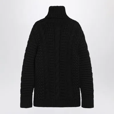 Moncler X Edward Enninful Turtleneck Sweater In Black