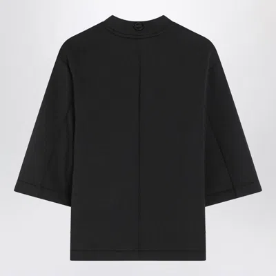 Moncler X Edward Enninful Top With Asymmetric Hem In Black