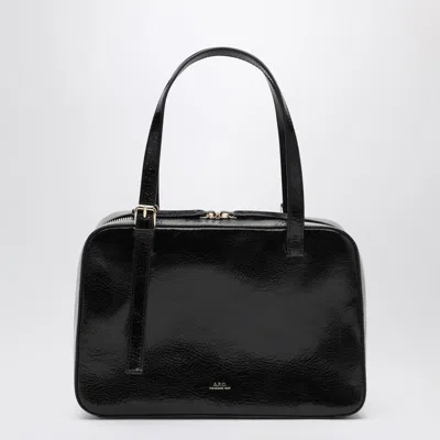 Apc Black Shoulder Bag With Versatile Carrying Options In Black