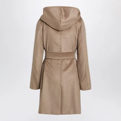 Max Mara Camel Wrap Coat In Brown