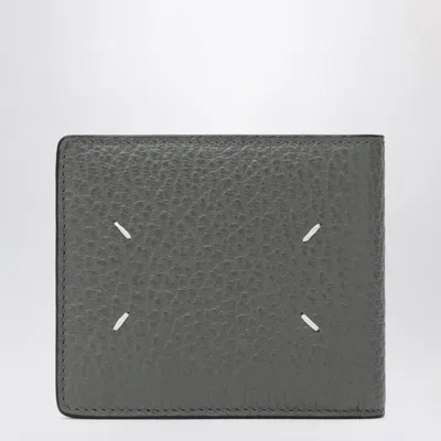Maison Margiela Four Stitches Bi-fold Wallet In Gray