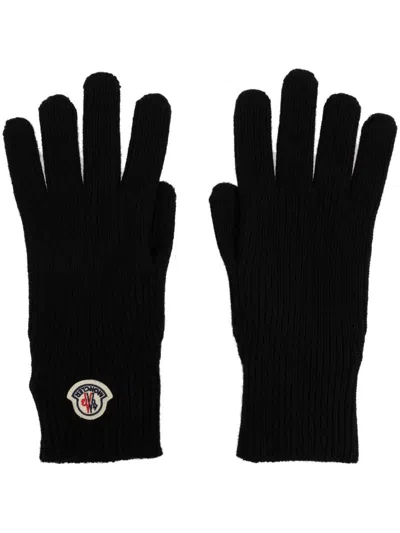 Moncler Gloves Accessories In Black