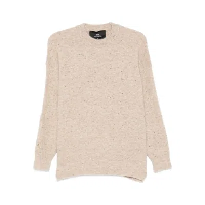 Mr Mittens Megan Speckled Crew-neck Sweater In Neutral