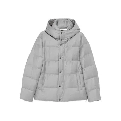 Montecore Hooded Padded Jacket In Gray