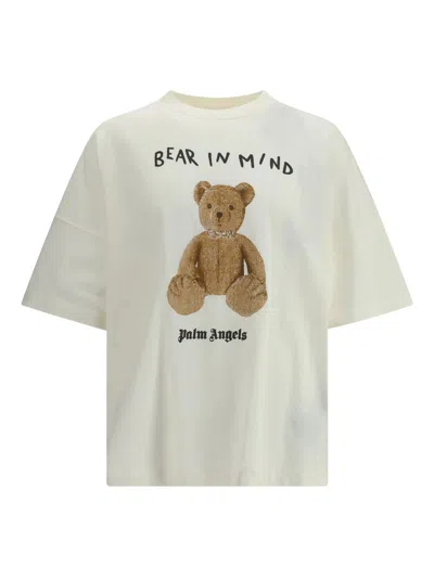 Palm Angels Bear In Mind T-shirt In Cotton In White