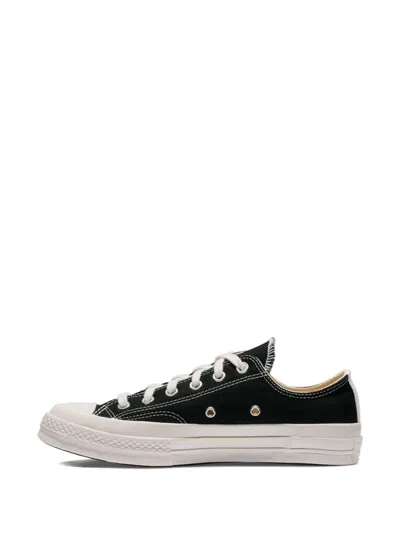 Comme Des Garçons Play Cotton Sneakers In Black In Black