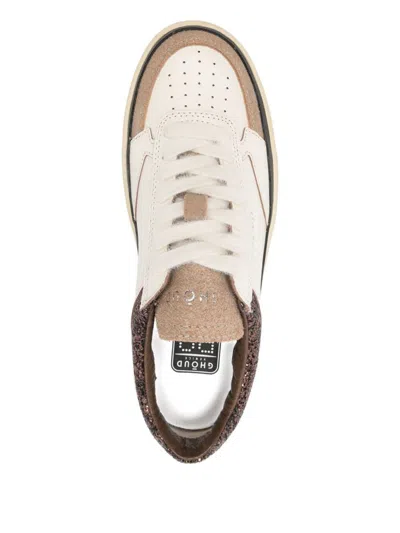 Ghoud Pads Glitter-detail Panelled Sneakers In Multi