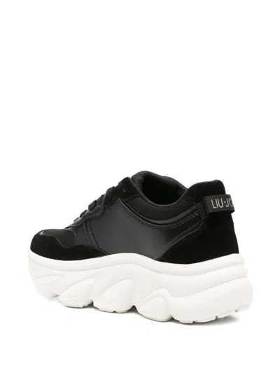 Liu •jo Logo-detail Chunky-sole Sneakers In Black