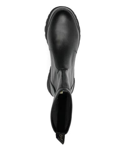 Liu •jo Sock-style Platform Boots In Black