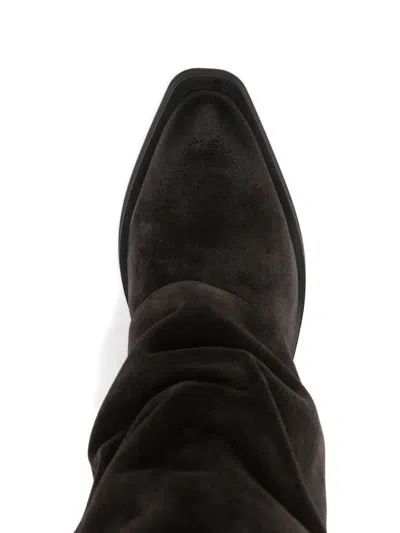 Ash Pointed-toe Boots In Black