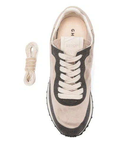 Ghoud Rush Starlight Phylon Suede Panelled Sneakers In Nude