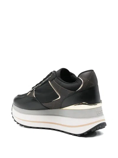 Liu •jo Wonder Plus 01 Platform Sneakers In Black