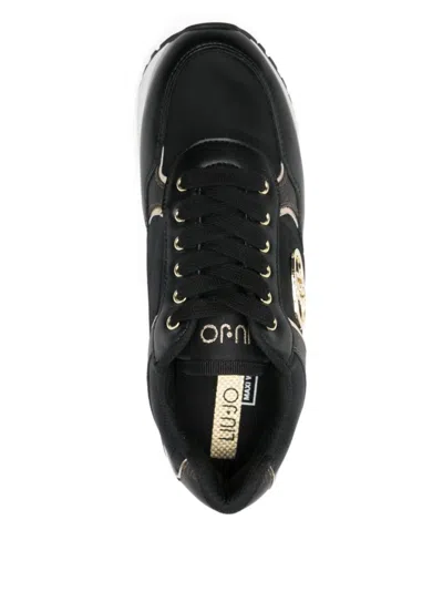 Liu •jo Wonder Plus 01 Platform Sneakers In Black