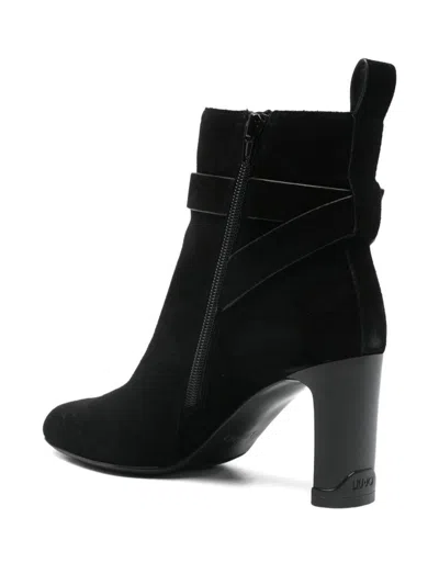Liu •jo Sophisticated Black Ankle Boots With Pointed Toe In Black