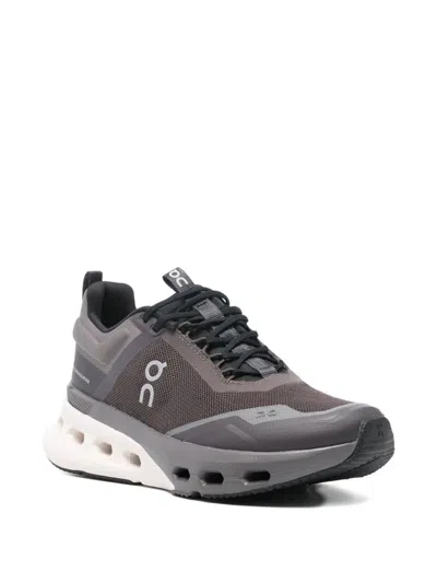 On Cloudnova X Panelled Mesh Sneakers In Black