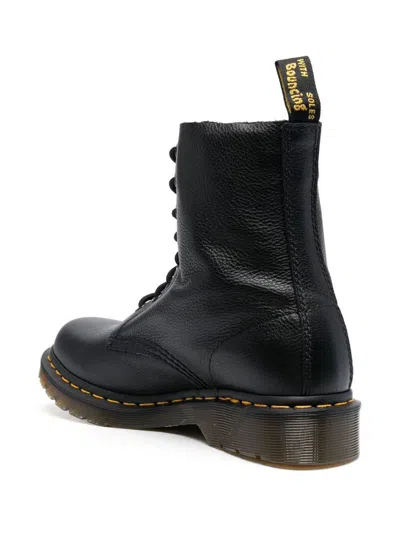Dr. Martens 1490 Virginia Booties In Black
