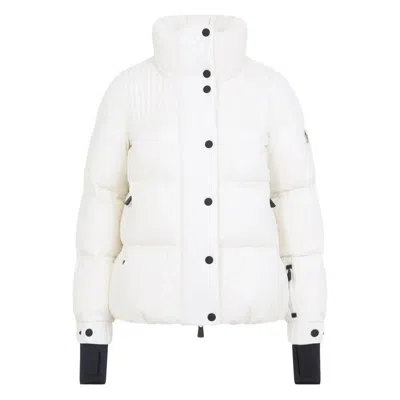 Moncler Anglin Padded Jacket With Logo-patch In White