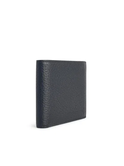 Tom Ford Black Leather Wallet In Black