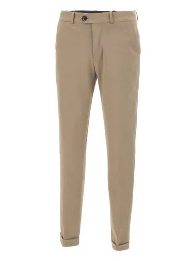 Rrd Brown Tailored Trousers With Classic Waistband In Brown