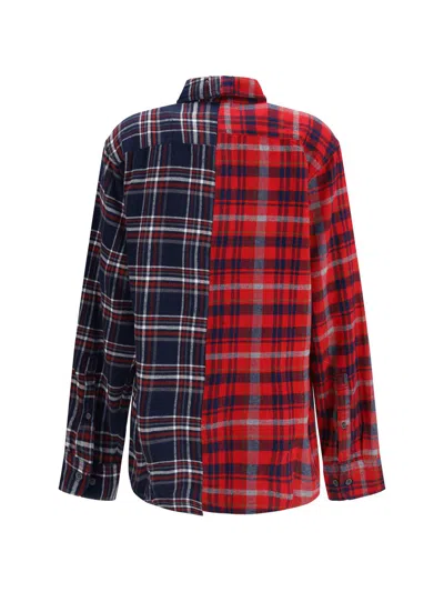 E.l.v Denim E.l.v. Denim Shirts In Red