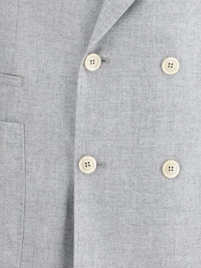 Brunello Cucinelli Deconstructed Blazer In Gray
