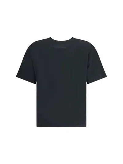 Mm6 Maison Margiela Slate Cotton T-shirt In Black