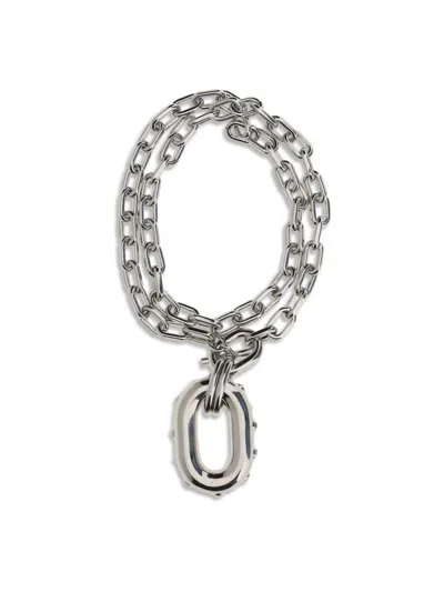 Rabanne Xl Link Necklace In Metallic