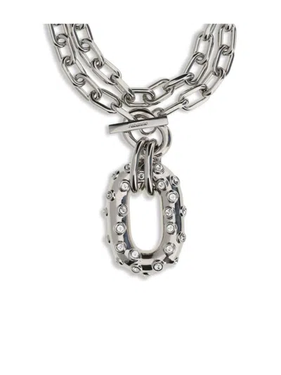 Rabanne Xl Link Necklace In Metallic