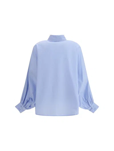 Sosue Antonia Pretzel Blouse In Blue