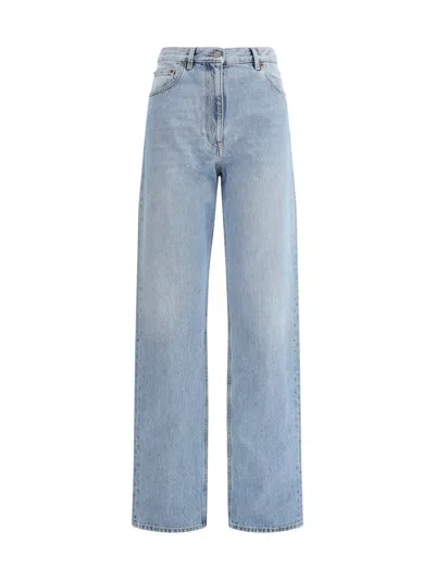 Valentino Denim Trousers Woman Denim 30 In Blue